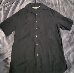 Caribbean Men's Black Silk Blend Shirt
